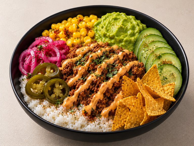Mexica Poké — poke bowl signature inspiré de Mexique